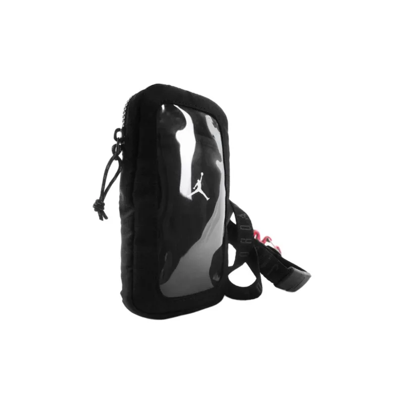 Jordan Polyester One Shoulder Crossbody Cell Phone Pouch Regular Unisex Black-3