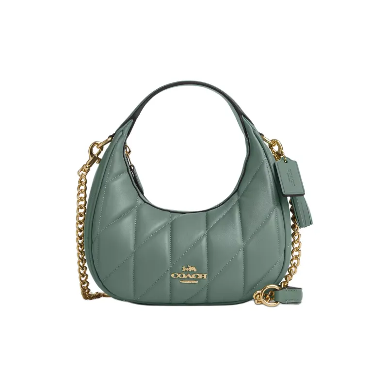COACH CARMEN Nappa Leather One Shoulder Handbags Mini Women's Green-0