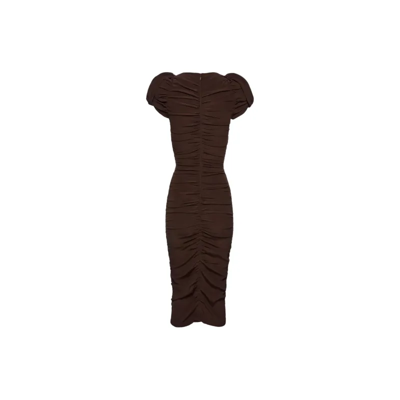 Magda Butrym Puff sleeves Midi Dress-1