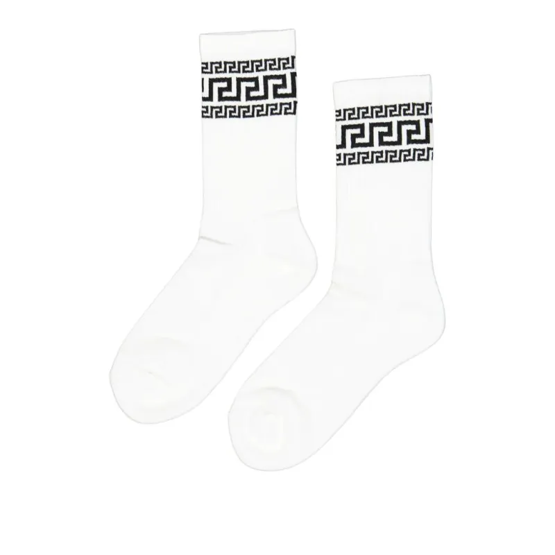 VERSACE Mid-Calf Socks Women's White-0