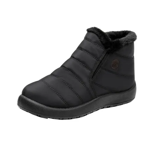 EGCHI Warm Short Snow Boots Women's Black