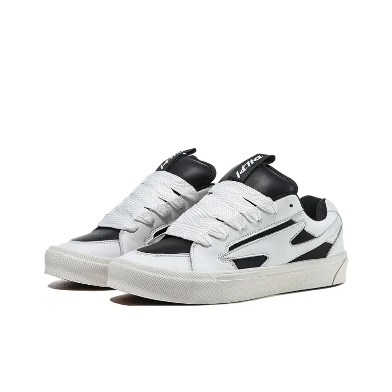 DILPI Anti Slip Wear Resistant Low Top Skateboard Shoes Unisex White Panda-2