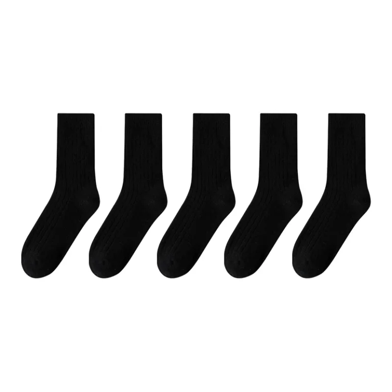 MIIOW Mid Calf Socks Women's 5 Pack-9