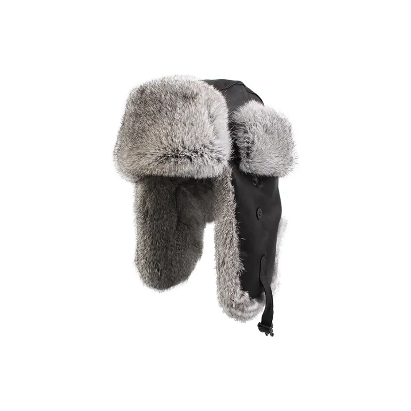 KENMONT Goat Leather Trapper Hats Men's-0