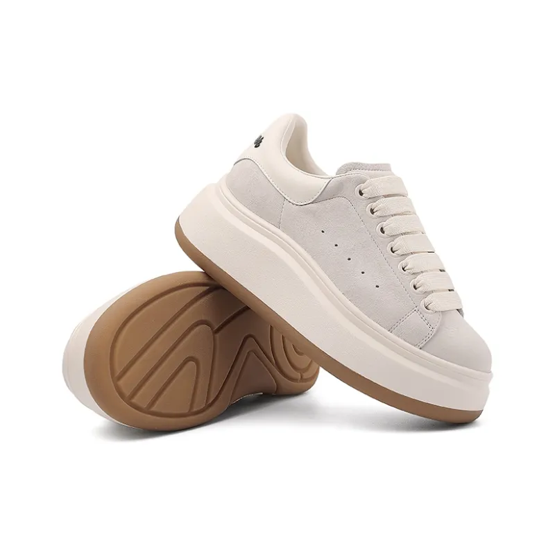 BURGELY Lightweight Height Increasing Low-Top Skateboard Shoes Women's-6