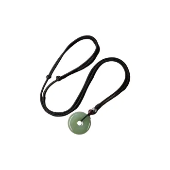 Jing Ruyu Hetian Jade Necklaces Pale Greenish White Jade Unisex