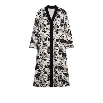 MIIOW Trend Party Series Nightgown Women's Black White Ink