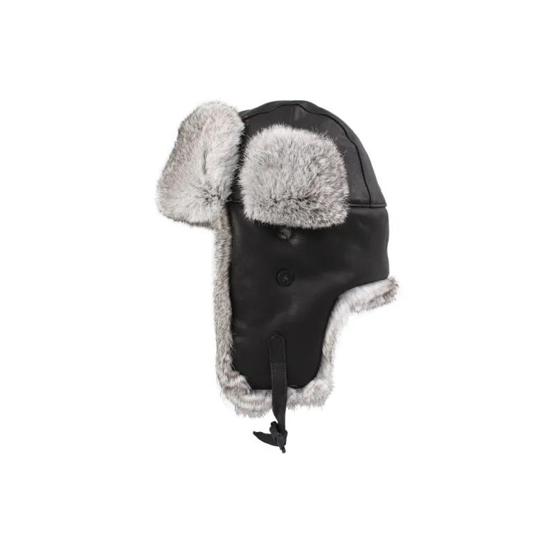 KENMONT Goat Leather Trapper Hats Men's-1