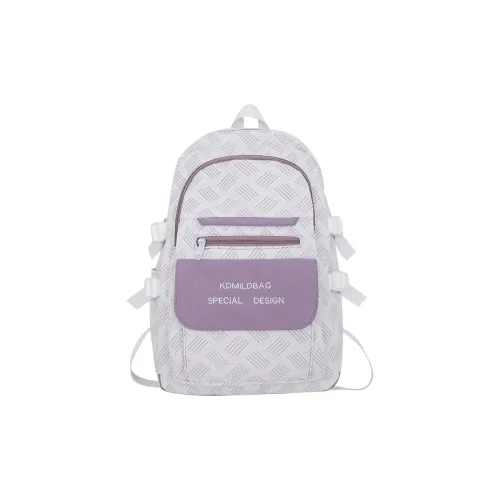 Tonlion Nylon Backpack Regular Women's Gray/Purple