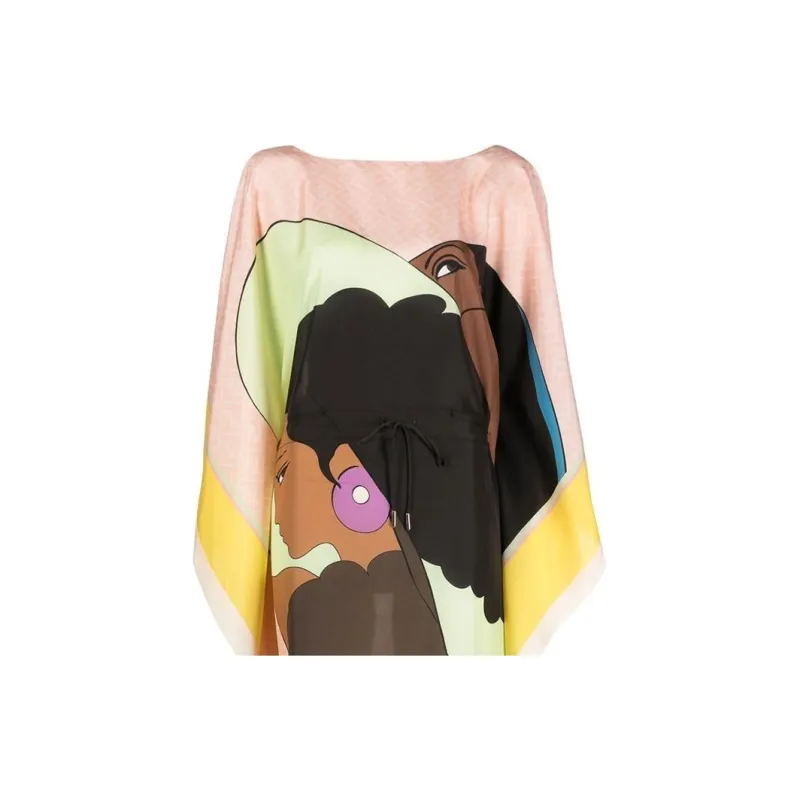 FENDI Long-Sleeved Dresses Women's Black-3