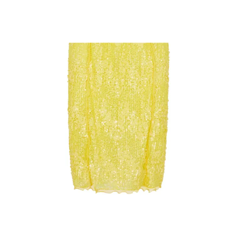 FENDI Casual Long Skirts Women's Yellow-4