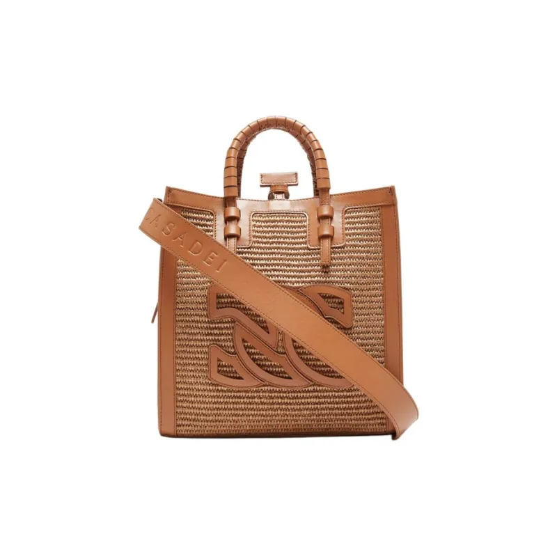 Casadei Baurivage Woven Top Handle Bag-0
