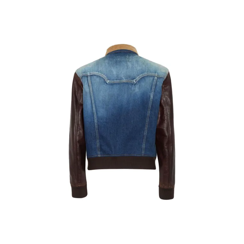 Dsquared2 Medium Rusty Nail Wash L.A. College Distressed Jacket-1