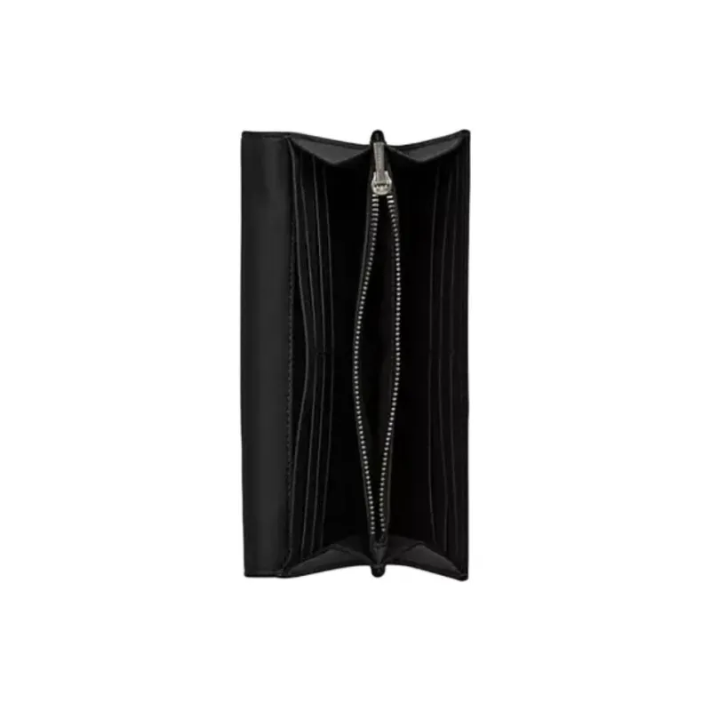 COACH Coated Canvas Wallet Trumpets Women's Charcoal & Black-1