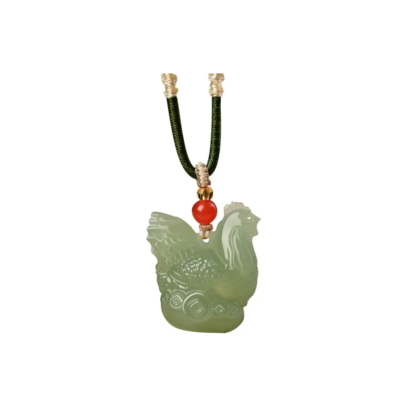 KUNYUYAO Hetian Jade Pendants White Jade Unisex-33