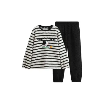 FENTENG x LINE FRIENDS Brown Bear Pajama Set Men's Black White