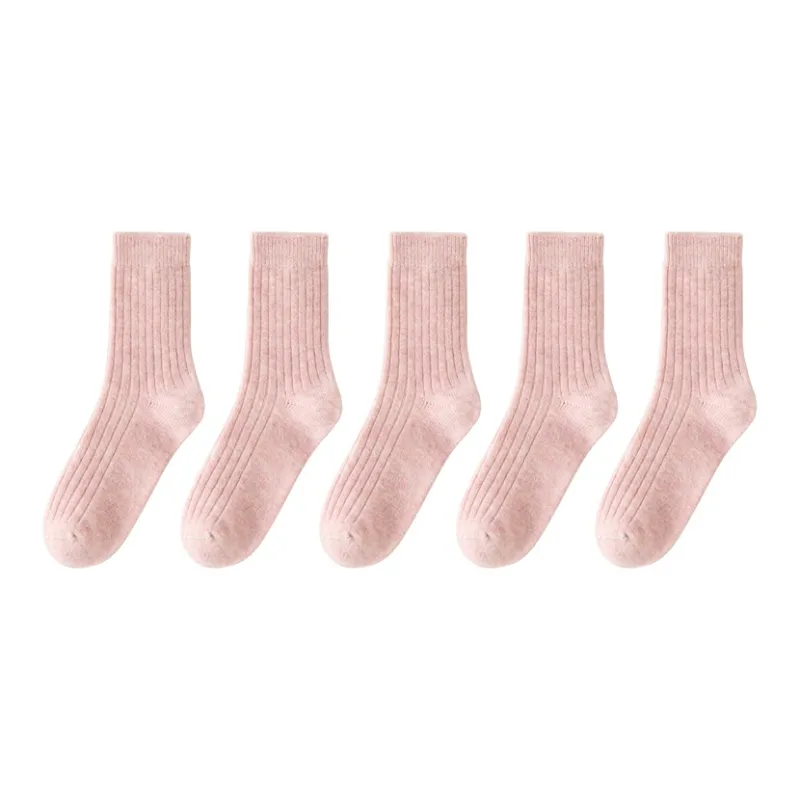 MIIOW Mid Calf Socks Women's 5 Pack-8