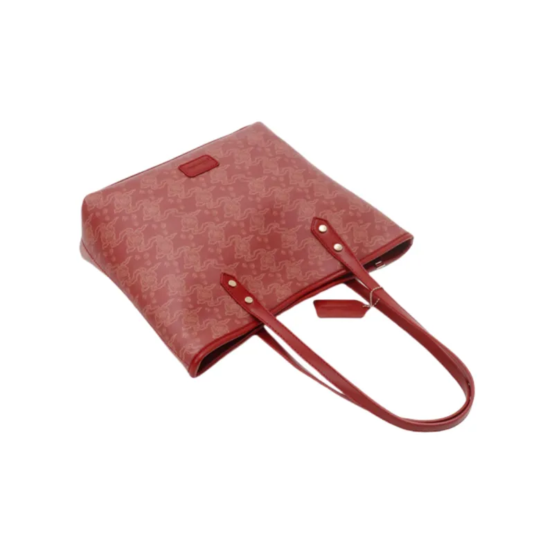 OTA PU Litchi Grain Pendant Shoulder Bag, Shopping Bag, Shoulder Bag Regular Women's Multicolor-2