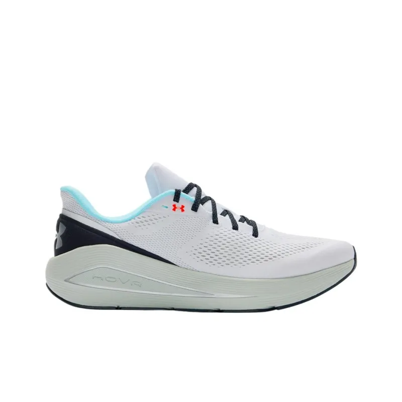 Under Armour Slip Resistant Cushioning Wear Resistant Low Top Running Shoes Men's White-1