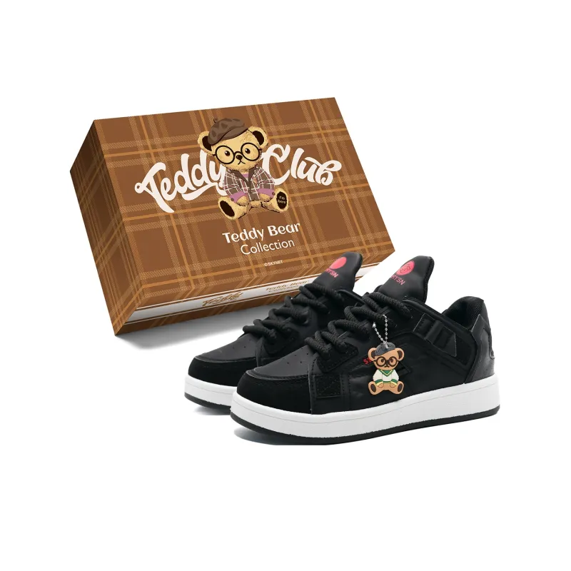 Teddy Bear Collection Slip Resistant And Abrasion Resistant Support Low Top Skateboard Shoes-0