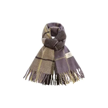 MITHAOL KUSC Faux Cashmere Knit Scarves Women's Purple
