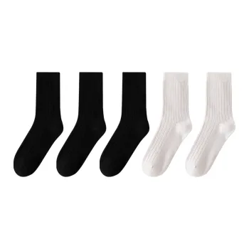 MIIOW Mid Calf Socks Women's 5 Pack