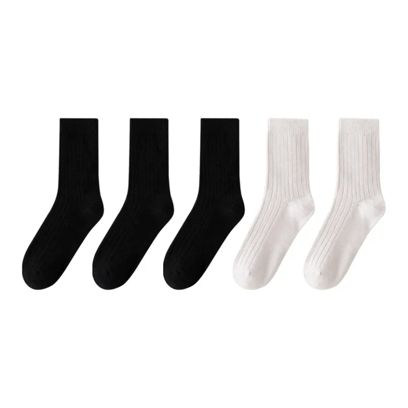 MIIOW Mid Calf Socks Women's 5 Pack-0