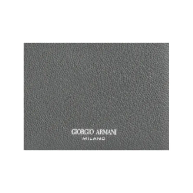 GIORGIO ARMANI Calfskin Wallet Men's Jade Color-3
