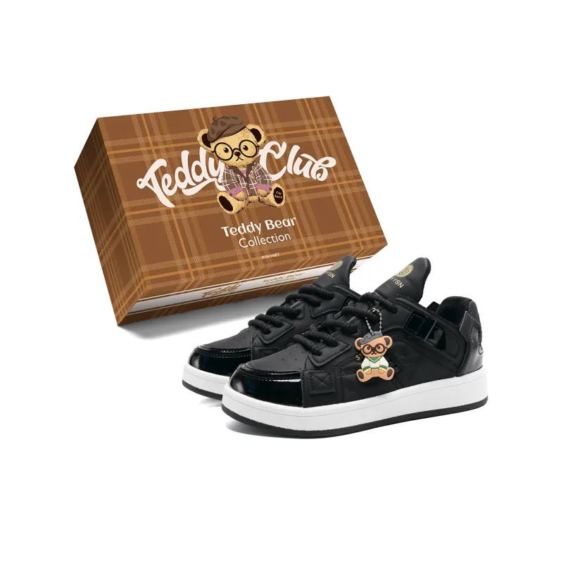 Teddy Bear Collection Slip Resistant And Abrasion Resistant Support Low Top Skateboard Shoes-5