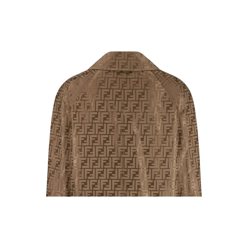 FENDI Ff Printed Long Sleeved Coat-4