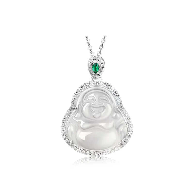 PUTUOSHANWENCHUANG Chalcedony Necklaces Women's-0