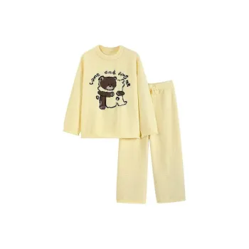 WANANNI Pajama Set Women's Custard