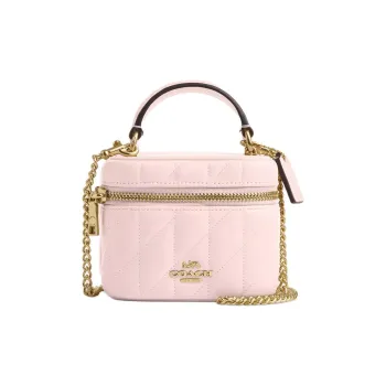 COACH Ava Nappa Leather Shoulder Bag, Crossbody Bag, Handbag Mini Women's Pink