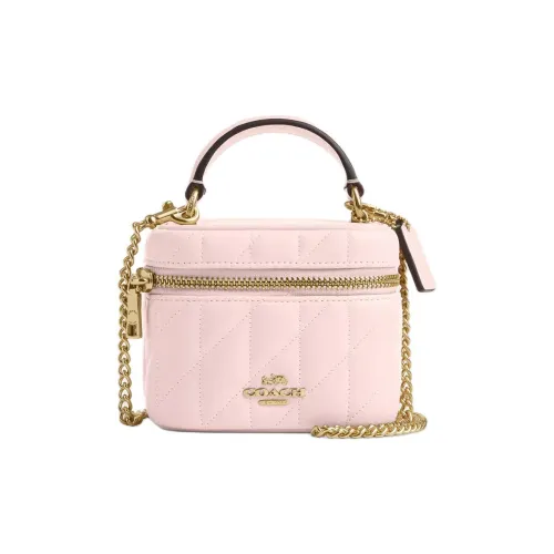 COACH Ava Nappa Leather Shoulder Bag, Crossbody Bag, Handbag Mini Women's Pink