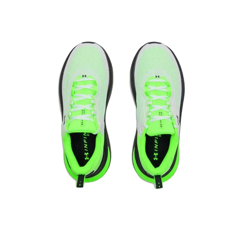 Under Armour Infinite Elite 2 Anti Slip Wear Resistant Low Top Trail Running Sprint Running Shoes Men's White Green-2