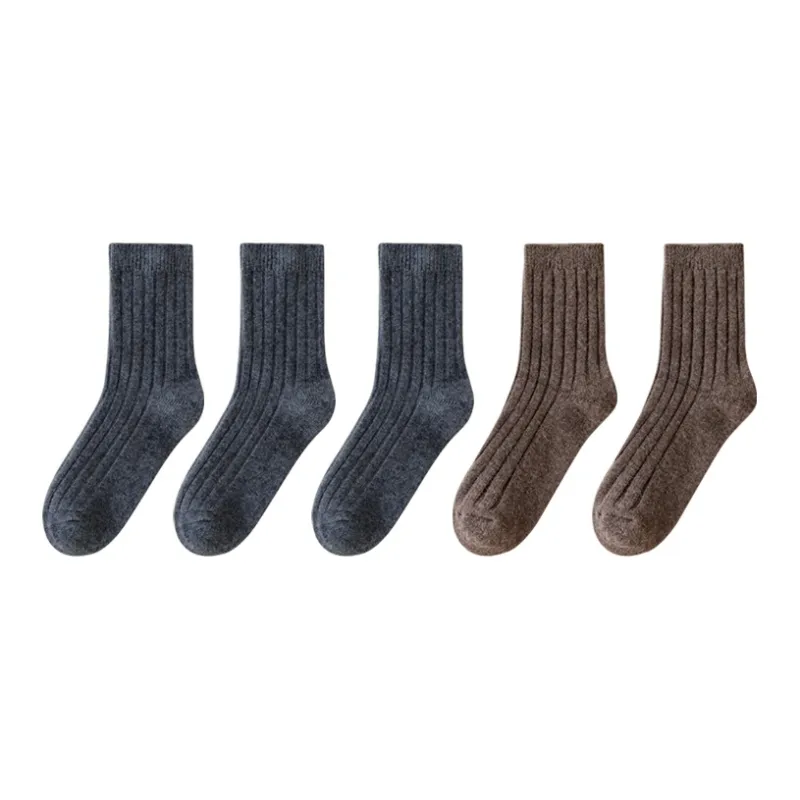 MIIOW Mid Calf Socks Men's 5 Pack-9