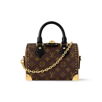 LOUIS VUITTON Speedy Trunk 20 Handbag Women's Brown