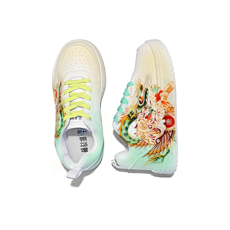 Cold Cicadas Yesterday Anti Slip Wear Resistant Lightweight Breathable Low Top Skateboard Shoes Unisex-4