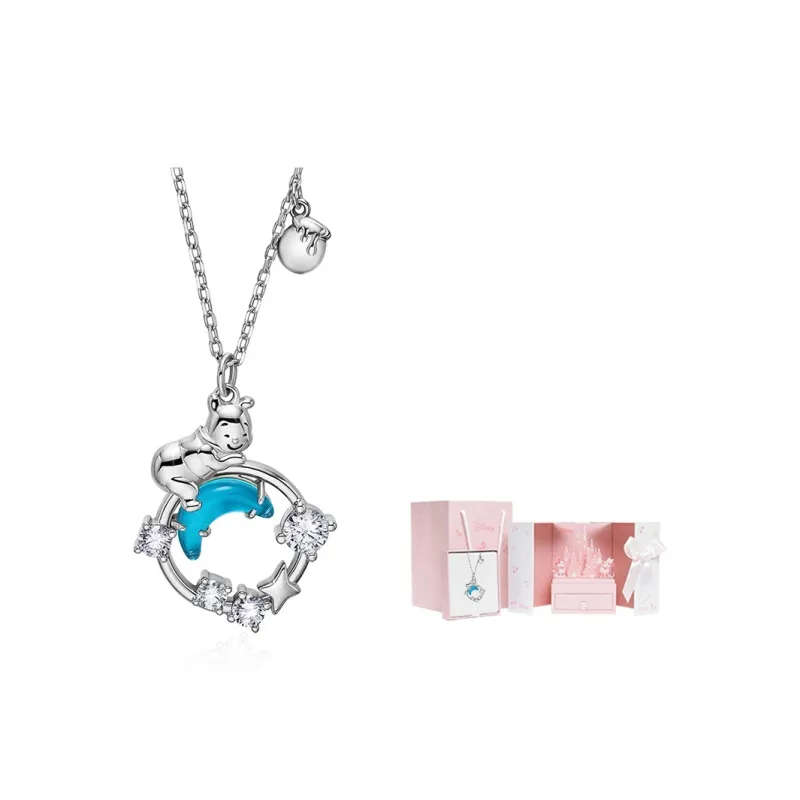 Disney Princess S925 Silver Necklaces Women's-6
