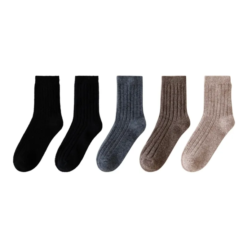 MIIOW Mid Calf Socks Men's 5 Pack-13