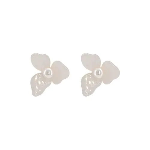 SHARK BABY S925 Silver Stud Stud Earrings Women's