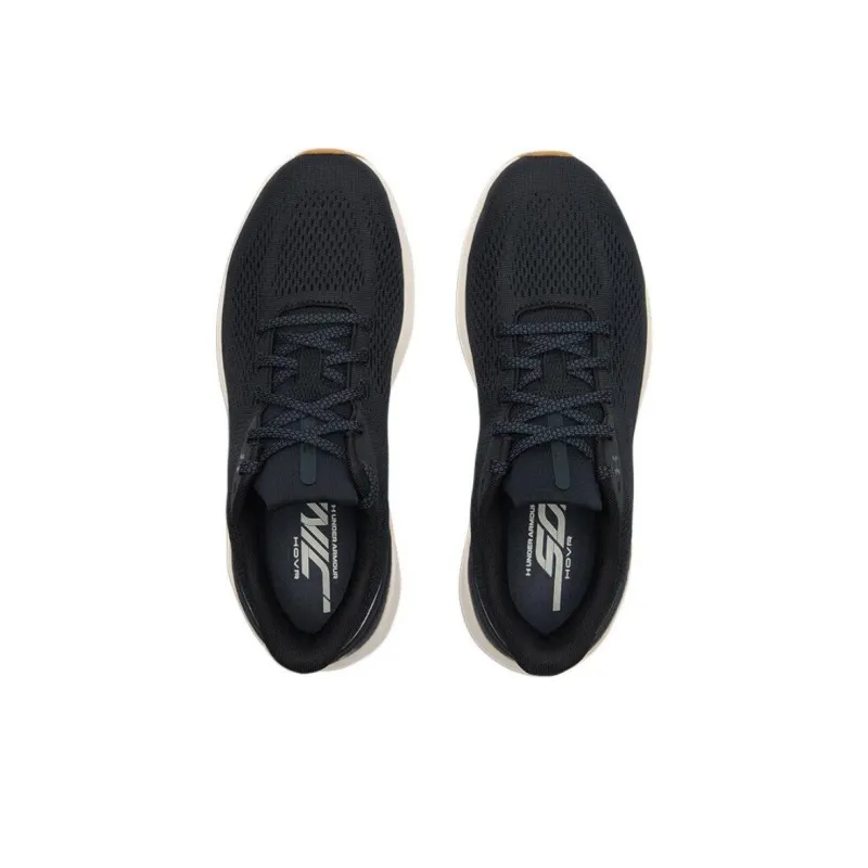 Under Armour Anti-Slip And Wear-Resistant Rebound Low-Top Casual Running Shoes Men's Black White-2