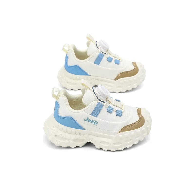 Jeep Kids Lifestyle Shoes Ecru/Lake Blue Kids'-5