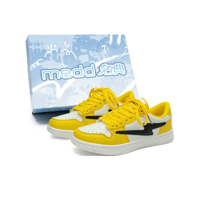 Medd Non-slip Lightweight Low-Top Skateboard Shoes Unisex Box-5