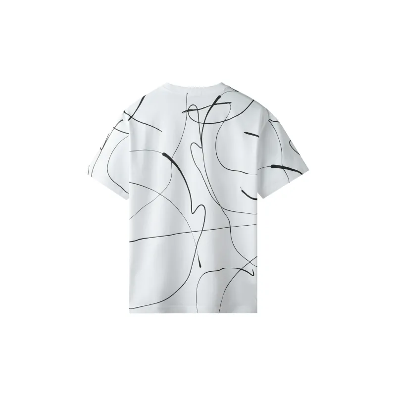 HLA T Shirts Men Ecru Pattern F8-1