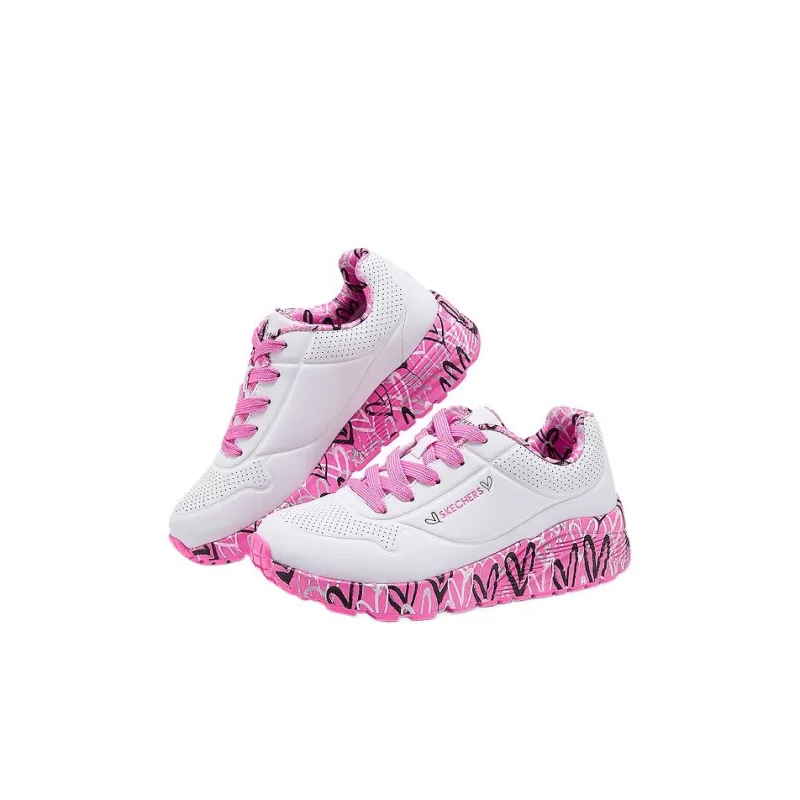 Skechers Kids Kids Lifestyle Shoes White Pink Kids'-2