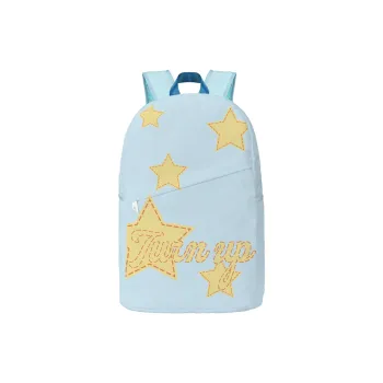 TURN UP Polyester Backpack Regular Unisex Blue