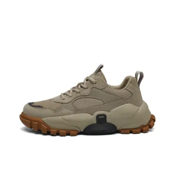 JEEP SPIRIT Cushioning Anti Slip And Wear Resistant Height Increasing Low Top Casual Shoes Men's Brown