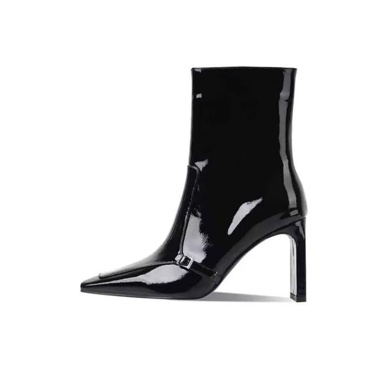 RoseDoris Ankle Boots 9.5cm Women's Black-4
