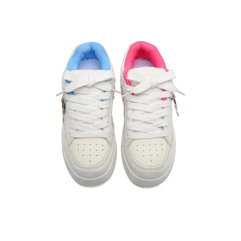 Teddy Bear Collection Slip Resistant, Abrasion Resistant, And Balanced Low Top Skateboard Shoes Unisex-3